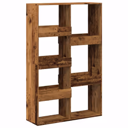 VidaXL 3309571, Natural wood, 7 shelves, Wood, Wood, 1000 mm, 330 mm