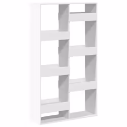 VidaXL 3309573, White, 8 shelves, Wood, Wood, 1000 mm, 330 mm