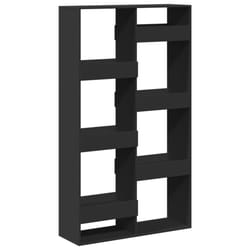vidaXL Room Divider Privacy Screen Room Partition Bookcase Engineered Wood - black, 100 x 33 x 175 cm