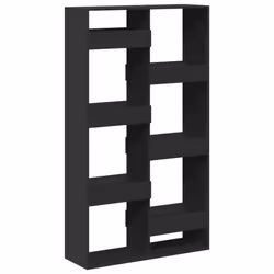 vidaXL Room Divider Privacy Screen Room Partition Bookcase Engineered Wood - black, 100 x 33 x 175 cm - Additional view 5