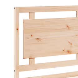 vidaXL Bed Frame Wooden Platform Bed Bedstead Bedroom Bed Base Solid Wood - natural, 100 x 220 cm - Additional view 6