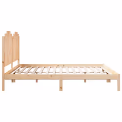 vidaXL Extra Long Bed Frame without Mattress Bed BaseÂ 200x220 cm Solid Wood - Additional view 4