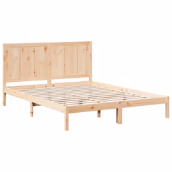 vidaXL Extra Long Bed Frame without Mattress Bed Base 200x220 cm Solid Wood - Additional view 2