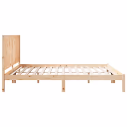 vidaXL Extra Long Bed Frame without Mattress Bed Base 200x220 cm Solid Wood - Additional view 4
