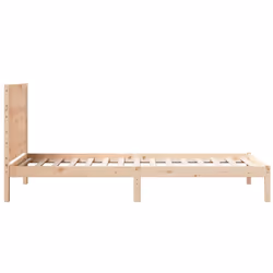 vidaXL Bed Frame Bed Base Bedstead Bedroom Mattress Foundation Solid Wood Pine - 90 x 210 cm - Additional view 4