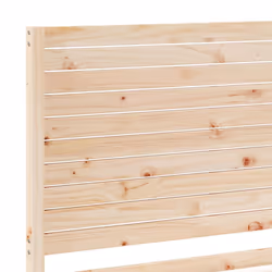 vidaXL Bed Frame Bed Base Bedstead Bedroom Mattress Foundation Solid Wood - natural, 140 x 220 cm - Additional view 6