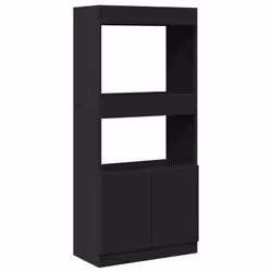 VidaXL 3309601, Black, Wood, Wood, 25 kg, 630 mm, 330 mm