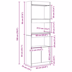 VidaXL 3309603 living room bookcase - Additional view 3