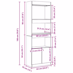 VidaXL 3309604 living room bookcase - Additional view 3