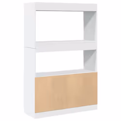 vidaXL Highboard Sideboard Storage Organiser Cabinet Cupboard Engineered Wood - white, 92 x 33 x 140 cm - Additional view 6