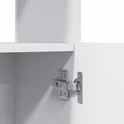 vidaXL Highboard Sideboard Storage Organiser Cabinet Cupboard Engineered Wood - white, 92 x 33 x 140 cm - Additional view 9