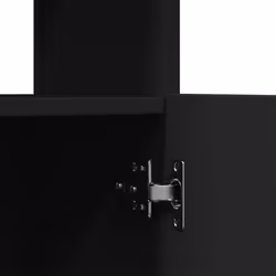 vidaXL Highboard Sideboard Storage Organiser Cabinet Cupboard Engineered Wood - black, 92 x 33 x 140 cm - Additional view 9