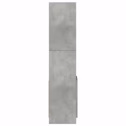 vidaXL Highboard Sideboard Storage Organiser Cabinet Cupboard Engineered Wood - concrete grey, 92 x 33 x 140 cm - Additional view 5