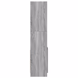 vidaXL Highboard Sideboard Storage Organiser Cabinet Cupboard Engineered Wood - grey sonoma, 92 x 33 x 140 cm - Additional view 7