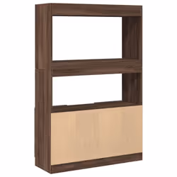 vidaXL Highboard Sideboard Storage Organiser Cabinet Cupboard Engineered Wood - brown oak, 92 x 33 x 140 cm - Additional view 6
