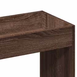 vidaXL Highboard Sideboard Storage Organiser Cabinet Cupboard Engineered Wood - brown oak, 92 x 33 x 140 cm - Additional view 8