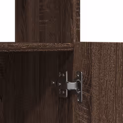 vidaXL Highboard Sideboard Storage Organiser Cabinet Cupboard Engineered Wood - brown oak, 92 x 33 x 140 cm - Additional view 9