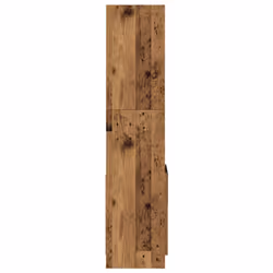 vidaXL Highboard Sideboard Storage Organiser Cabinet Cupboard Engineered Wood - old wood, 92 x 33 x 140 cm - Additional view 5