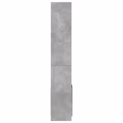 vidaXL Highboard Sideboard Storage Organiser Cabinet Cupboard Engineered Wood - concrete grey, 92 x 33 x 180 cm - Additional view 5
