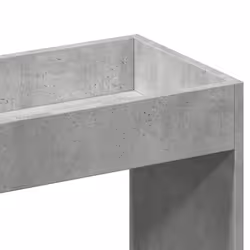 vidaXL Highboard Sideboard Storage Organiser Cabinet Cupboard Engineered Wood - concrete grey, 92 x 33 x 180 cm - Additional view 8