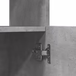 vidaXL Highboard Sideboard Storage Organiser Cabinet Cupboard Engineered Wood - concrete grey, 92 x 33 x 180 cm - Additional view 9