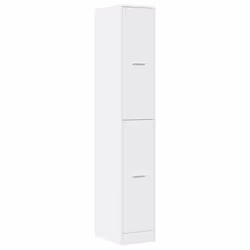vidaXL Apothecary Cabinet Storage Cabinet Apothecary Cupboard Engineered Wood - white, 30 x 41 x 174.5 cm - Additional view 2