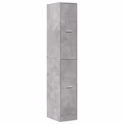 vidaXL Apothecary Cabinet Storage Cabinet Apothecary Cupboard Engineered Wood - concrete grey, 30 x 41 x 174.5 cm - Additional view 2