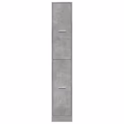 vidaXL Apothecary Cabinet Storage Cabinet Apothecary Cupboard Engineered Wood - concrete grey, 30 x 41 x 174.5 cm - Additional view 4