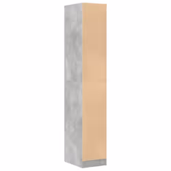vidaXL Apothecary Cabinet Storage Cabinet Apothecary Cupboard Engineered Wood - concrete grey, 30 x 41 x 174.5 cm - Additional view 6