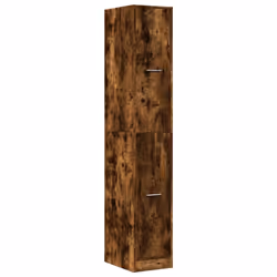 vidaXL Apothecary Cabinet Storage Cabinet Apothecary Cupboard Engineered Wood - smoked oak, 30 x 41 x 174.5 cm - Additional view 2