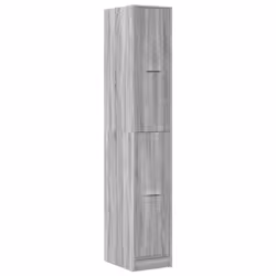 vidaXL Apothecary Cabinet Storage Cabinet Apothecary Cupboard Engineered Wood - grey sonoma, 30 x 41 x 174.5 cm - Additional view 2