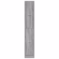 vidaXL Apothecary Cabinet Storage Cabinet Apothecary Cupboard Engineered Wood - grey sonoma, 30 x 41 x 174.5 cm - Additional view 4