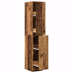 vidaXL Apothecary Cabinet Storage Cabinet Apothecary Cupboard Engineered Wood - old wood, 30 x 41 x 174.5 cm