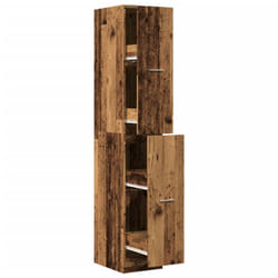 vidaXL Apothecary Cabinet Storage Cabinet Apothecary Cupboard Engineered Wood - old wood, 30 x 41 x 174.5 cm