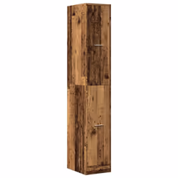 vidaXL Apothecary Cabinet Storage Cabinet Apothecary Cupboard Engineered Wood - old wood, 30 x 41 x 174.5 cm