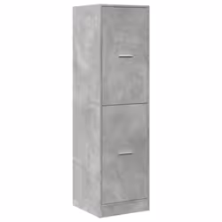 vidaXL Apothecary Cabinet Storage Cabinet Apothecary Cupboard Engineered Wood - concrete grey, 40 x 41 x 144.5 cm - Additional view 2