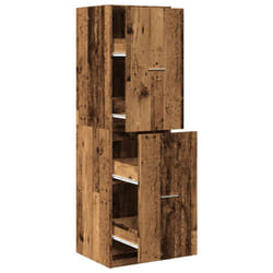 vidaXL Apothecary Cabinet Storage Cabinet Apothecary Cupboard Engineered Wood - old wood, 40 x 41 x 144.5 cm