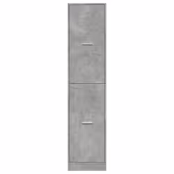 vidaXL Apothecary Cabinet Storage Cabinet Apothecary Cupboard Engineered Wood - concrete grey, 40 x 41 x 174.5 cm - Additional view 4