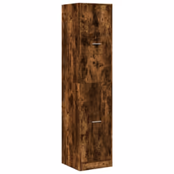 vidaXL Apothecary Cabinet Storage Cabinet Apothecary Cupboard Engineered Wood - smoked oak, 40 x 41 x 174.5 cm - Additional view 2