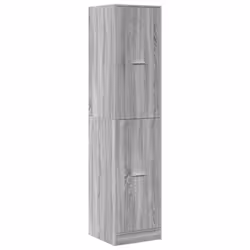 vidaXL Apothecary Cabinet Storage Cabinet Apothecary Cupboard Engineered Wood - grey sonoma, 40 x 41 x 174.5 cm - Additional view 2
