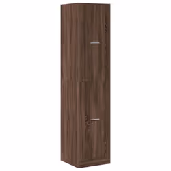 vidaXL Apothecary Cabinet Storage Cabinet Apothecary Cupboard Engineered Wood - brown oak, 40 x 41 x 174.5 cm - Additional view 2