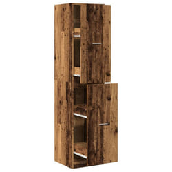 vidaXL Apothecary Cabinet Storage Cabinet Apothecary Cupboard Engineered Wood - old wood, 40 x 41 x 174.5 cm