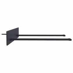 vidaXL Garden Tool Storage Racks Wall Tool Organiser Tool Hanger Black Steel - 4 pcs - Additional view 6