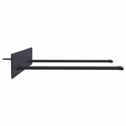 vidaXL Garden Tool Storage Racks Wall Tool Organiser Tool Hanger Black Steel - 8 pcs - Additional view 5