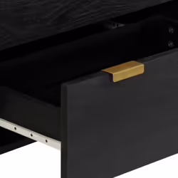 vidaXL Sideboards Side Cabinet Cupboard Highboard 2 pcs Black Engineered Wood - Additional view 7