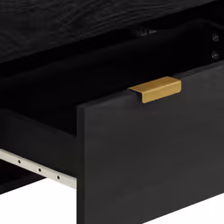 vidaXL Sideboards Storage Cupboard Highboard 3 Piece Black Engineered Wood - Additional view 8