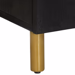 vidaXL Sideboards Storage Cupboard Highboard 3 Piece Black Engineered Wood - Additional view 9