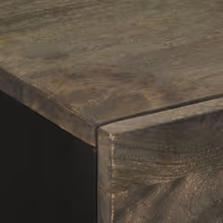 vidaXL Sideboards 2 pcs Black 60x33x75 cm Solid Wood Mango storage cabinet - Additional view 6