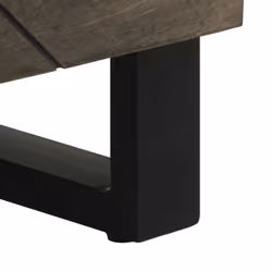 vidaXL Sideboards 2 pcs Black 60x33x75 cm Solid Wood Mango storage cabinet - Additional view 8