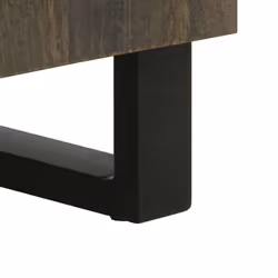 vidaXL 3 Piece Sideboards Black 60x33x75 cm Solid Wood Mango storage cabinet - Additional view 8